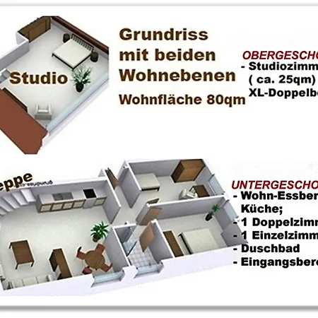 4-zimmer-ferienwohnung Deichwiese -westerland-sylt - Garten - Terrasse - 3 Schlafzimmer - 2 - 5 Pers Westerland